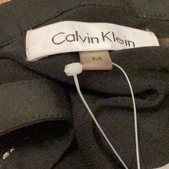 NWT Calvin Klein Sequin Racerback Shift Dress M Black - Picture 9 of 12